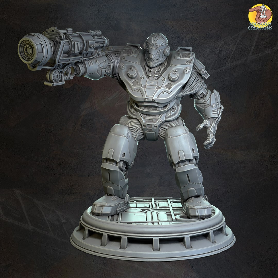 Solgoodcreations - Space Outpost - Auto Guard #2 - DnD/TTRPG Figure/Miniature