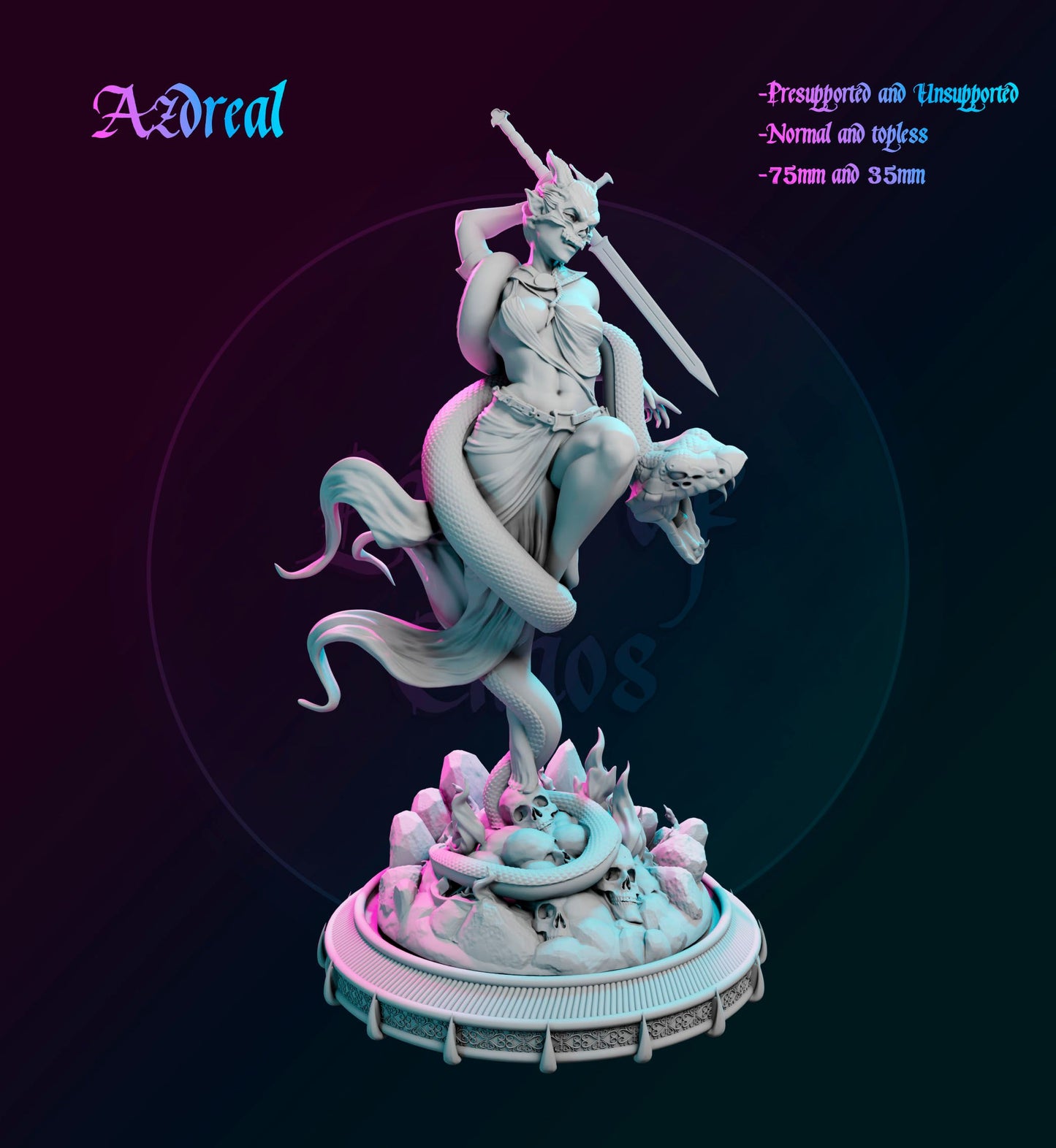 Gilmore Studio - Chaos Ladies #1 - Azdreal - 75mm Pin Up/Figure/Model/Diorama