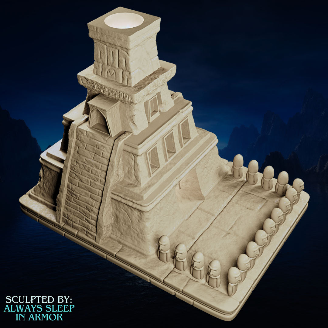 Always Sleep in Armor - Aztec Dice Tower - DnD/TTRPG/Roleplaying/Wargames - Helios3DPrinting