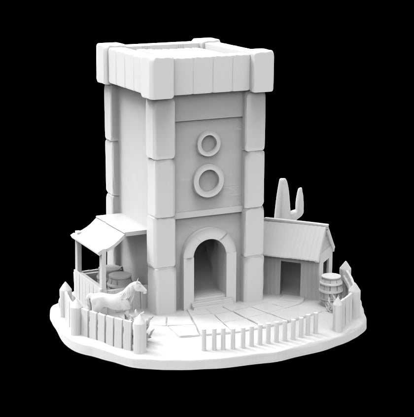Possibly Cool Dice Tower - Saloon - DnD/TTRPG/Roleplaying/Wargames