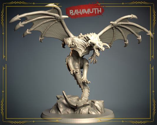 3D IPStudios - Dragons Worlds #1 - Bahamut - DnD/TTRPG Figure/Miniature - Helios3DPrinting