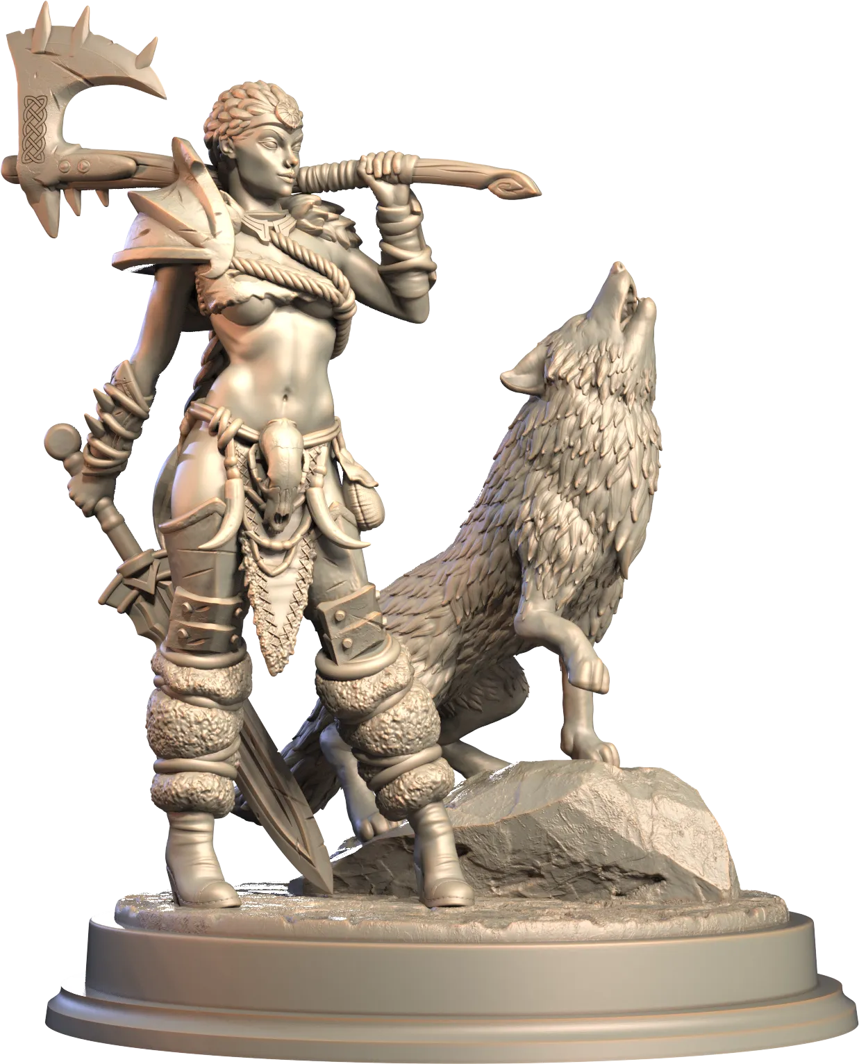 3D IPStudios - Barbarians - Brynn - 75mm Pin Up/Figure/Model/Diorama