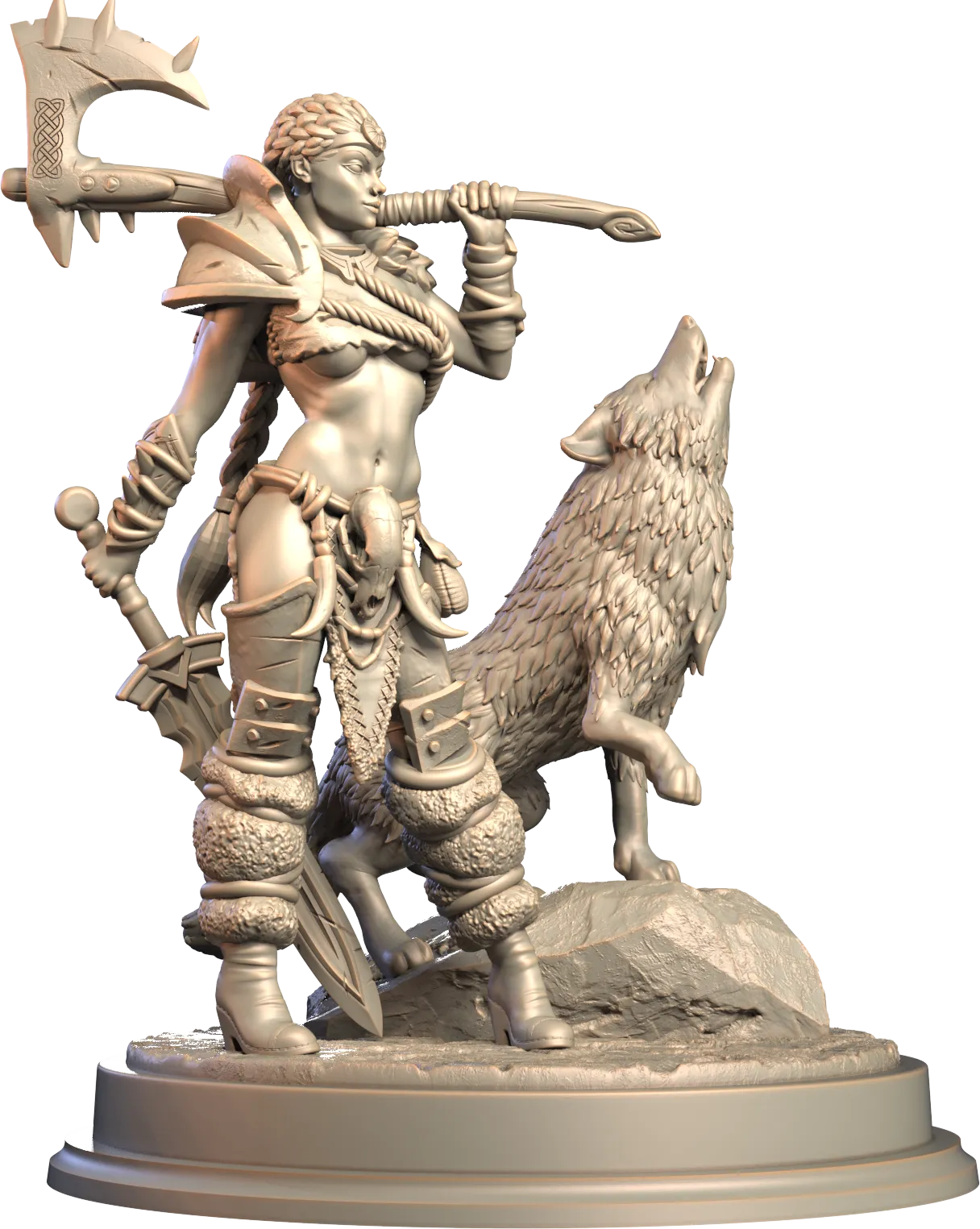 3D IPStudios - Barbarians - Brynn - 75mm Pin Up/Figure/Model/Diorama
