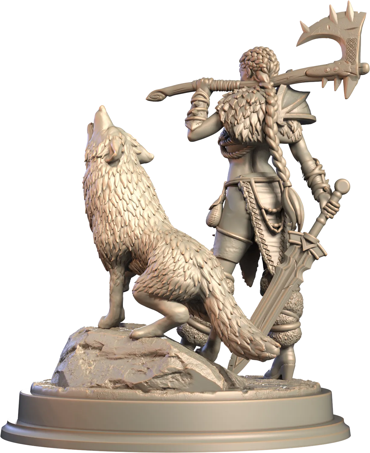 3D IPStudios - Barbarians - Brynn - 75mm Pin Up/Figure/Model/Diorama