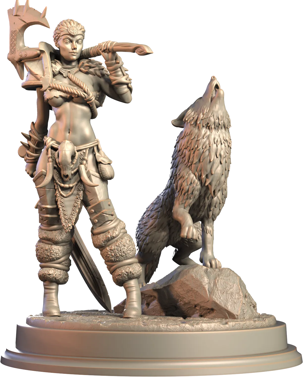 3D IPStudios - Barbarians - Brynn - 75mm Pin Up/Figure/Model/Diorama