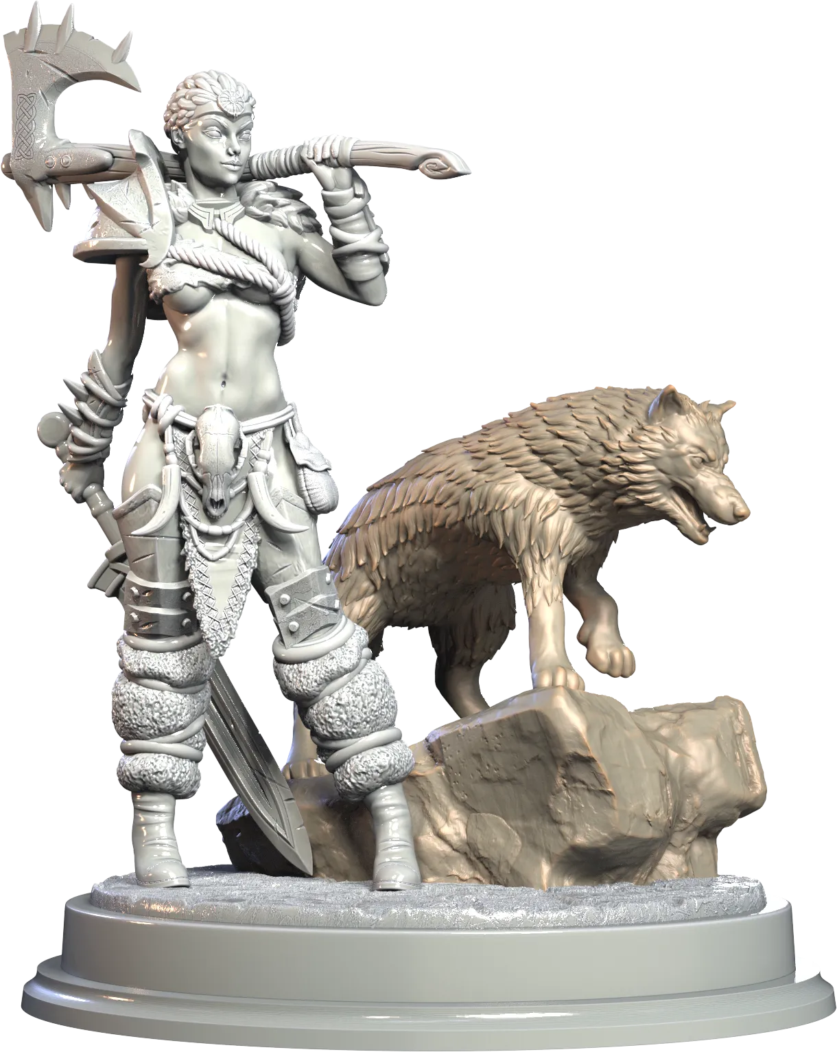 3D IPStudios - Barbarians - Brynn - 75mm Pin Up/Figure/Model/Diorama