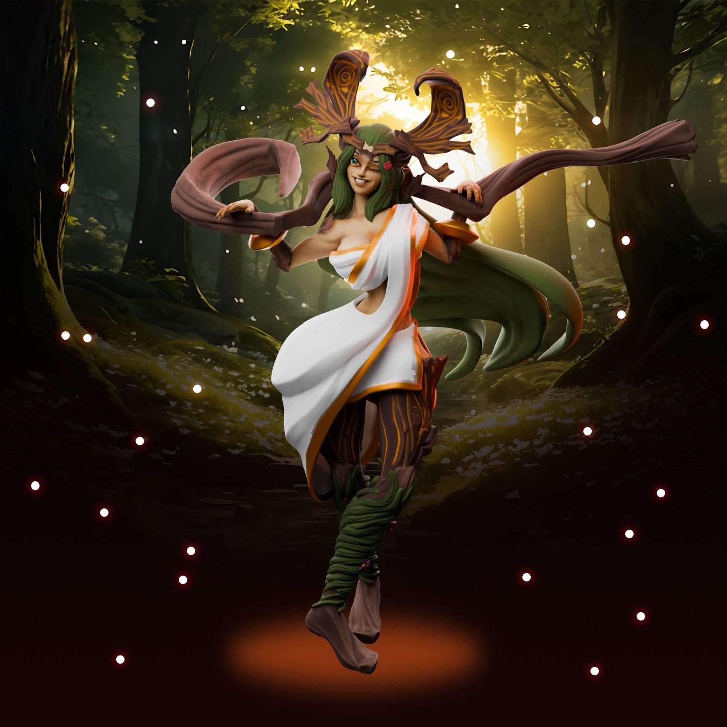 Anexeo's Forge - Woodland Witches - Balanis - 32/75mm Pin Up/Figure/Model/Diorama - Helios3DPrinting