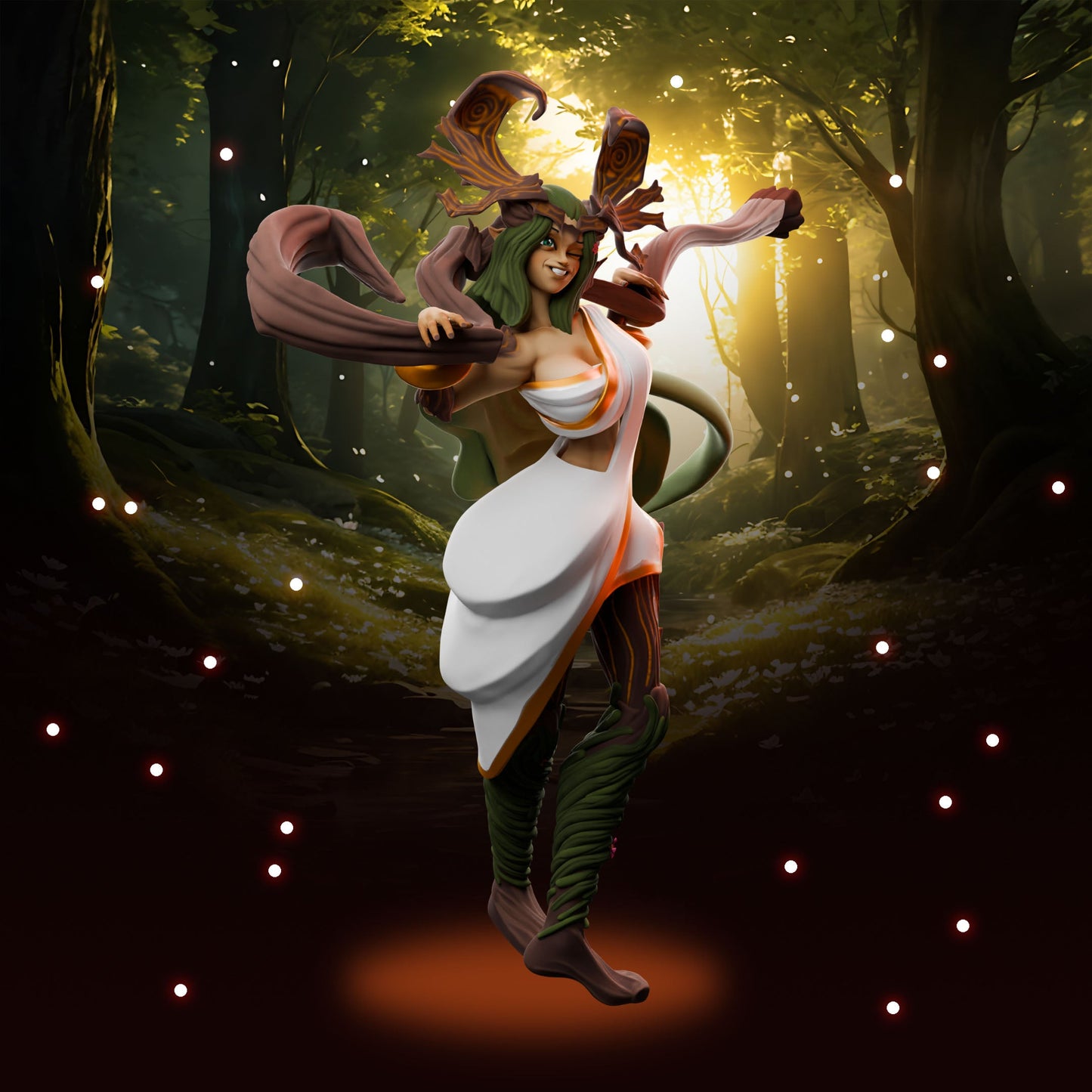 Anexeo's Forge - Woodland Witches - Balanis - 32/75mm Pin Up/Figure/Model/Diorama - Helios3DPrinting