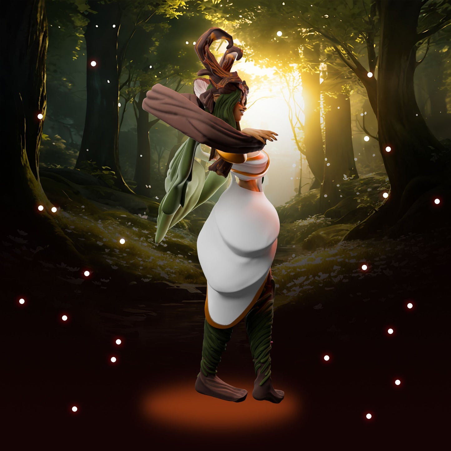 Anexeo's Forge - Woodland Witches - Balanis - 32/75mm Pin Up/Figure/Model/Diorama - Helios3DPrinting