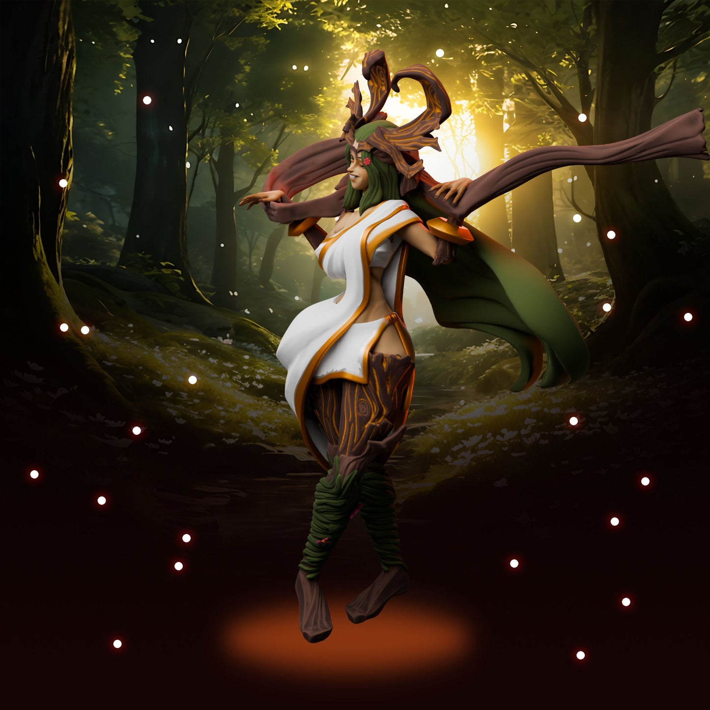 Anexeo's Forge - Woodland Witches - Balanis - 32/75mm Pin Up/Figure/Model/Diorama - Helios3DPrinting