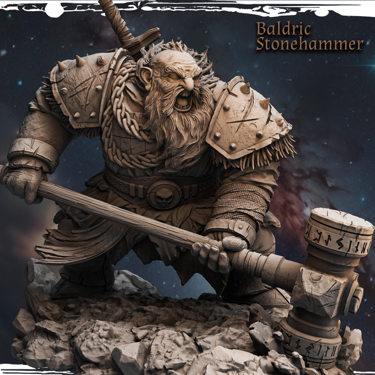 Haito - Unforgettable Heros - Baldric Stonehammer - 75/180mm Pin Up/Figure/Model/Diorama