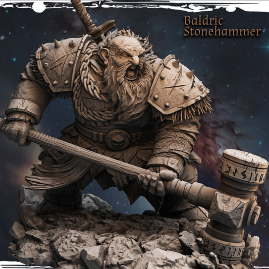 Haito - Unforgettable Heros - Baldric Stonehammer - 75/180mm Pin Up/Figure/Model/Diorama