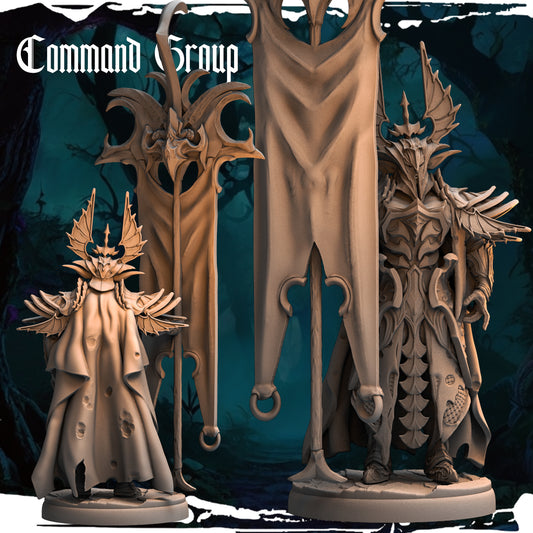 Monolith Arts - Dark Elves - Banner Carrier #3 - DnD/TTRPG Figure/Miniature