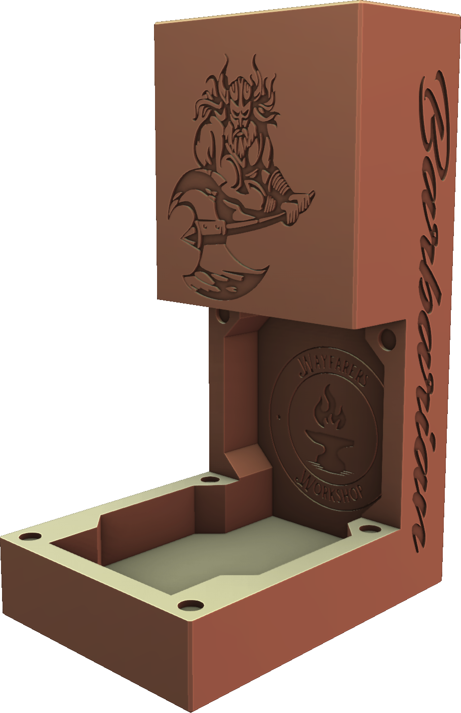 Wayfarers Workshop - Barbarian Dice Tower #1 - DnD/TTRPG/Roleplaying/Wargames
