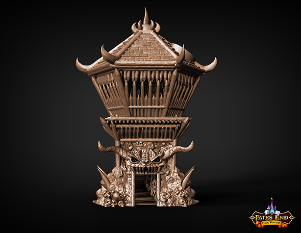 FatesEnd - Barbarian Dice Tower - DnD/TTRPG/Roleplaying/Wargames