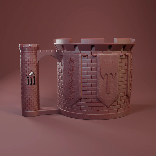 Jacob & Kira - Can-Holding Dice Towers - Barbarian - DnD/TTRPG/Roleplaying/Wargames