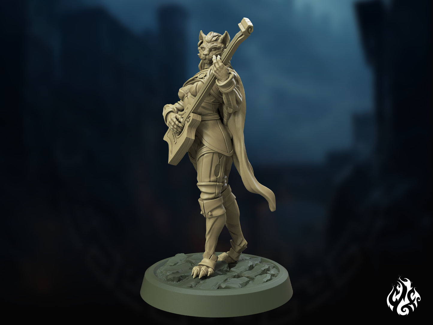Crippled God Foundry - Catfolk Bard - DnD/TTRPG Figure/Miniature