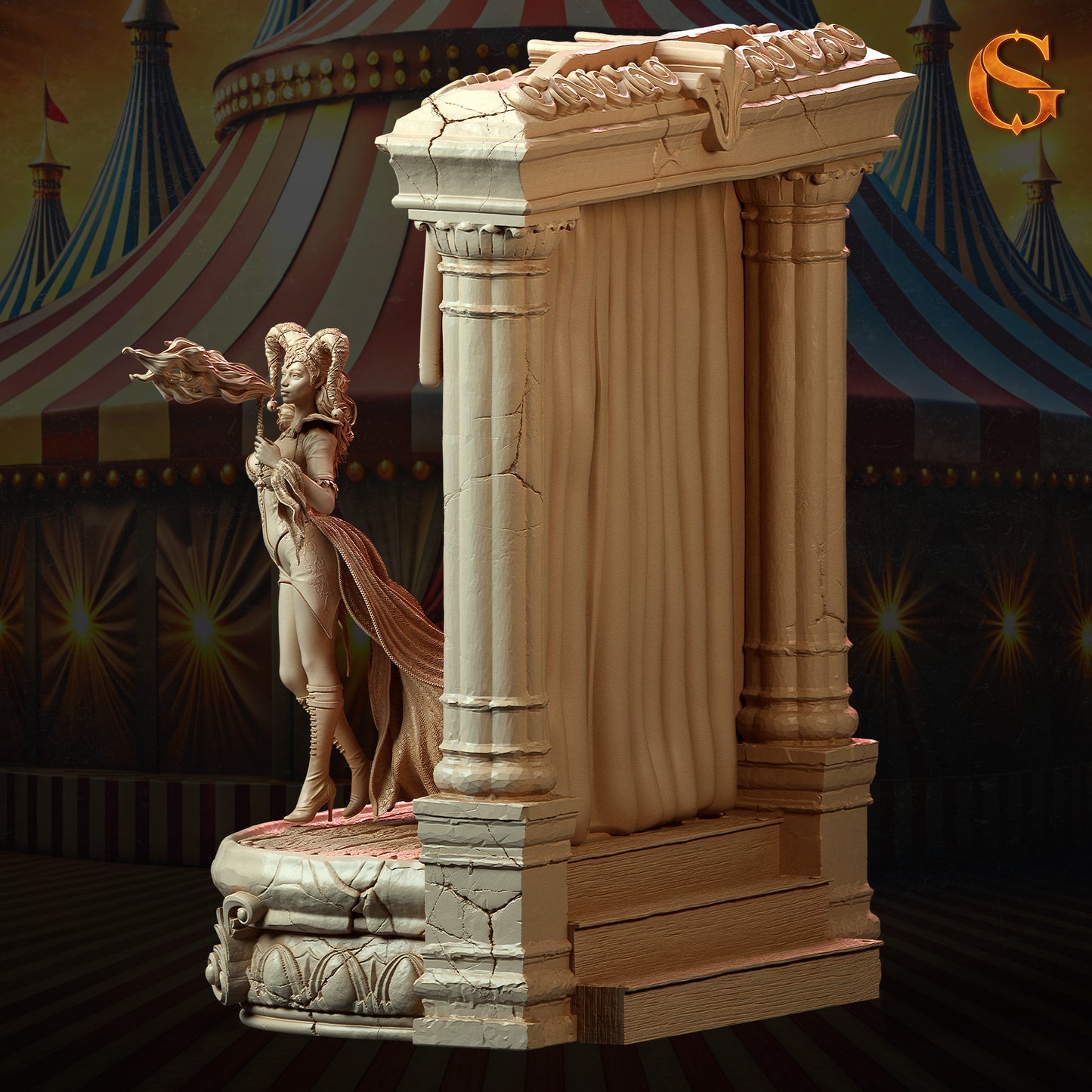 Solgoodcreations - Aithne, Fire Eater - 75/140mm Pin Up/Figure/Model/Diorama
