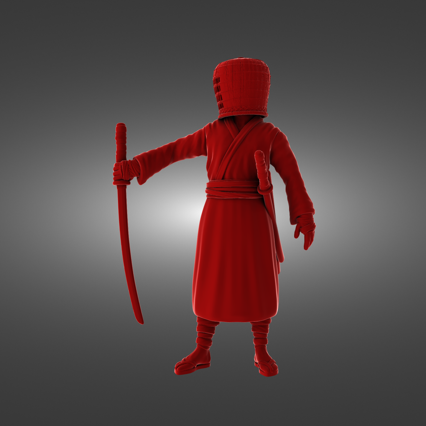 YourNeighborKnight - Bushido 3 - Basket Samurai - DnD/TTRPG Figure/Miniature