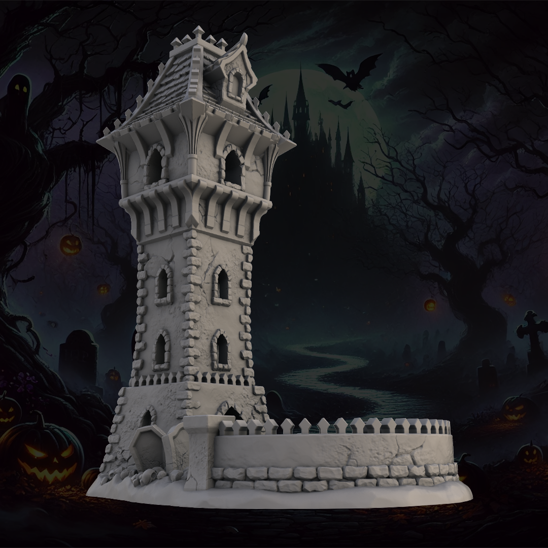 Fantasy3DTabletop - Batlord's Lair Dice Tower - DnD/TTRPG/Roleplaying/Wargames