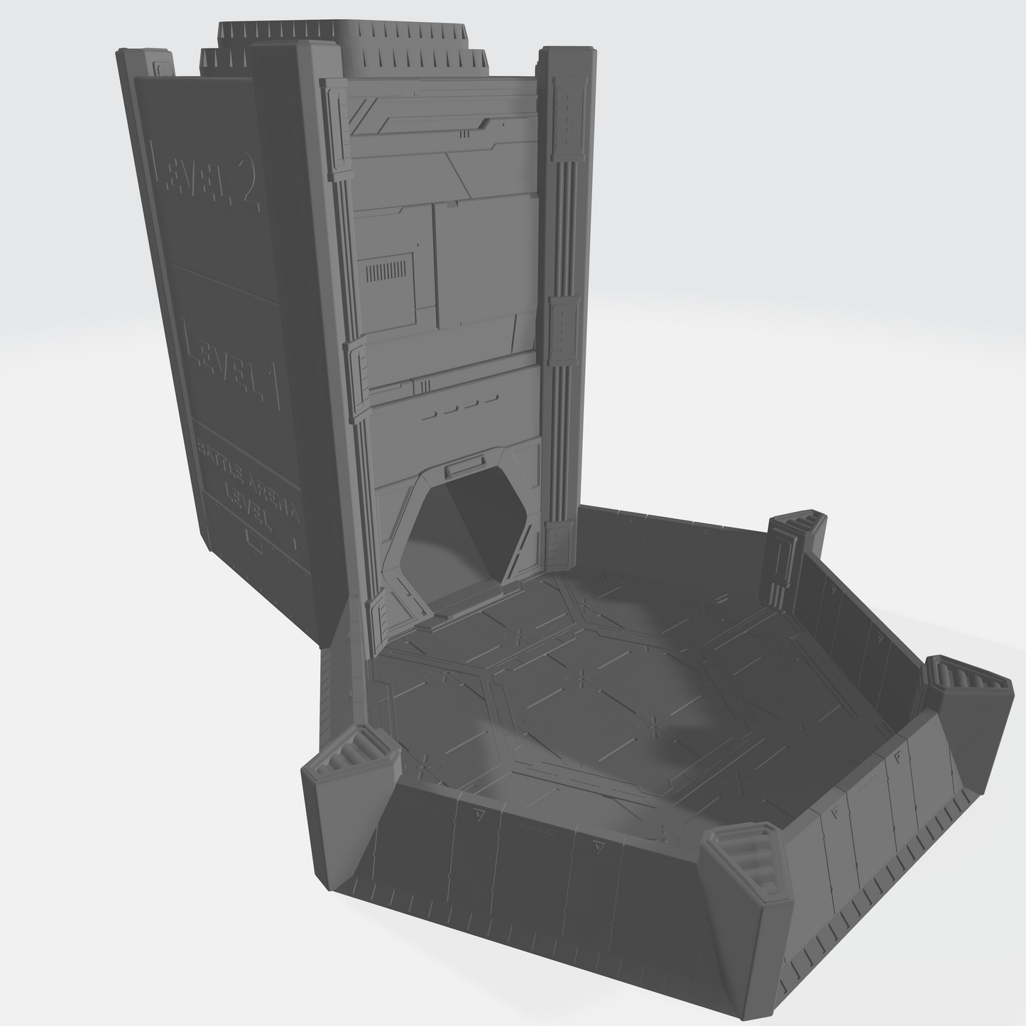 Crab Miniatures - Sci-Fi Dice Towers - Battle Arena - DnD/TTRPG/Roleplaying/Wargames