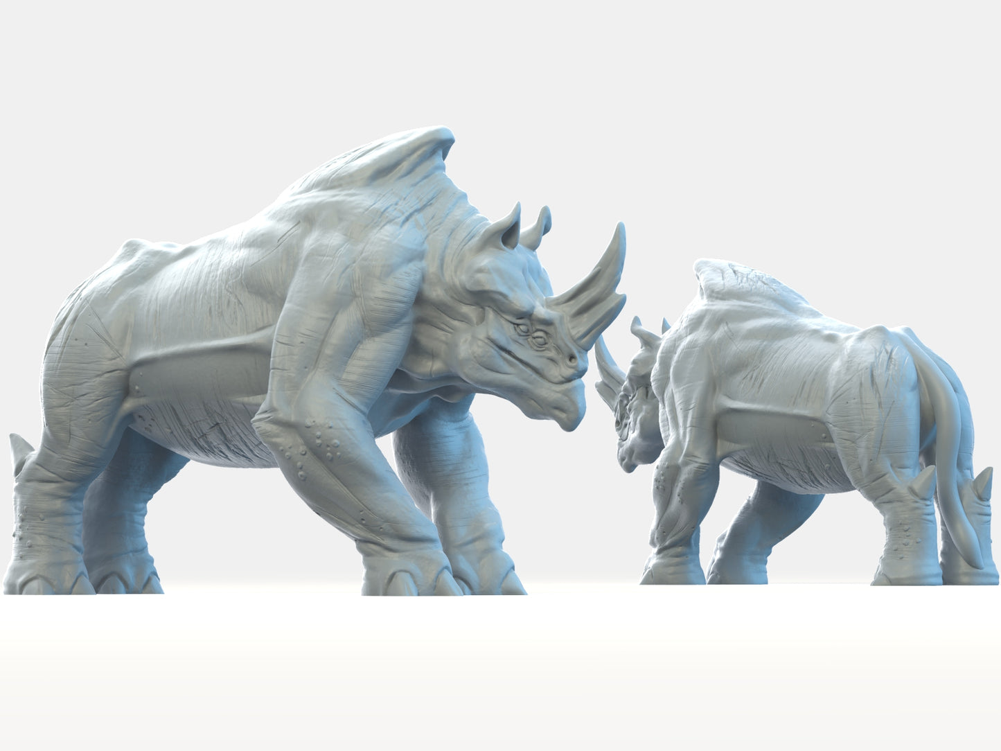 Brayan Nafarrate - Bestiary #2 - Rhinoceros - DnD/TTRPG Figure/Miniature