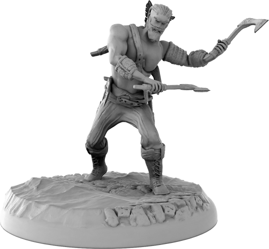 Thorns Forge - Human Barbarian - DnD/Pathfinder/TTRPG Figure Mini Miniature - Helios3DPrinting