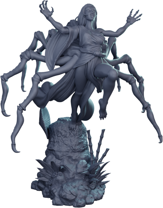 Alain Viesca - Black Widow (Attack) - 32/75/120mm Pin Up/Figure/Model/Diorama - Helios3DPrinting