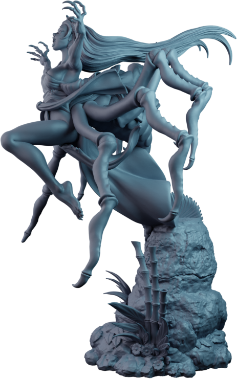 Alain Viesca - Black Widow (Attack) - 32/75/120mm Pin Up/Figure/Model/Diorama - Helios3DPrinting