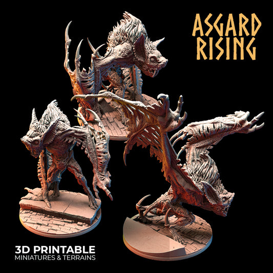 Asgard Rising - Underdark - Giant Bat - DnD/TTRPG Figure/Miniature