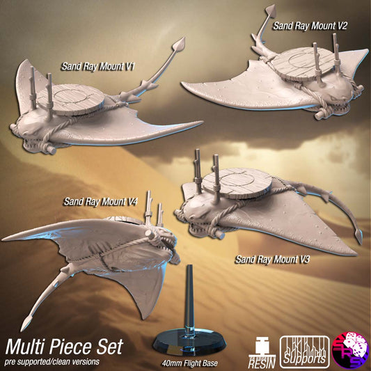 Sync Ratio - Boneshredder Swarm - Sand Ray Mount - DnD/TTRPG Figure/Miniature