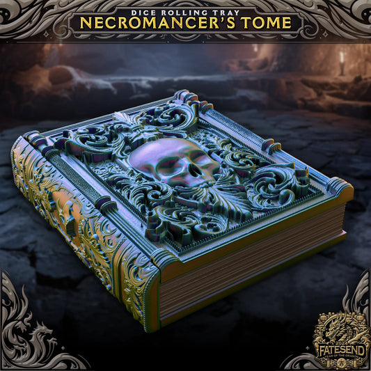 FatesEnd - Dice/Card Tome - Necromancer - DnD/TTRPG/Roleplaying/Wargames