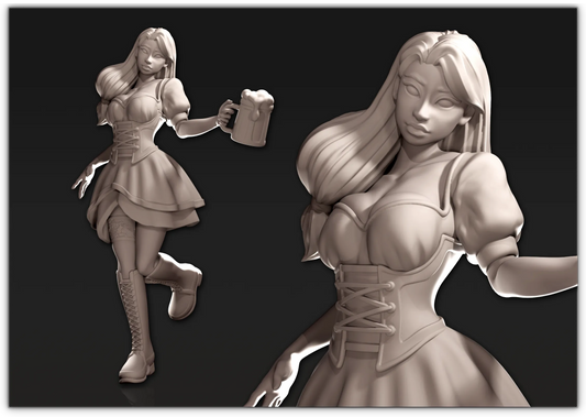 Doki3D - Ostara - 75mm Pin Up/Figure/Model/Diorama