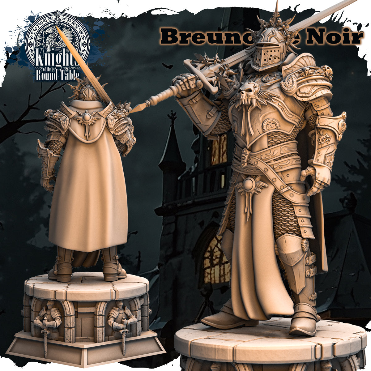 Haito - Round Table - Breunor Le Noir - 150mm Pin Up/Figure/Model/Diorama