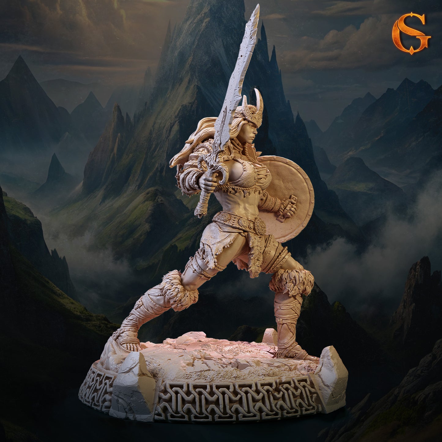 Solgoodcreations - Briana Dawnbringer - 75mm Pin Up/Figure/Model/Diorama