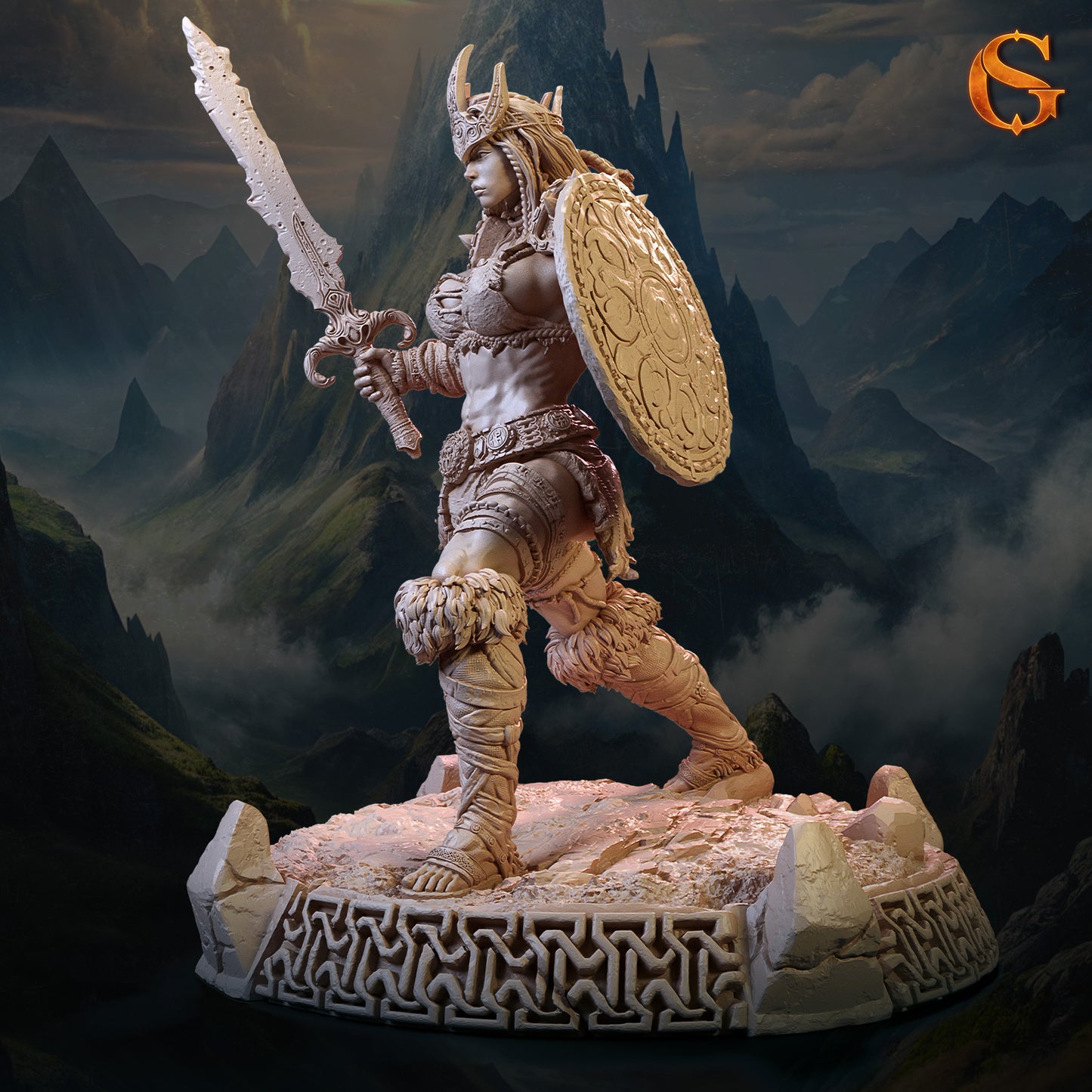 Solgoodcreations - Briana Dawnbringer - 75mm Pin Up/Figure/Model/Diorama