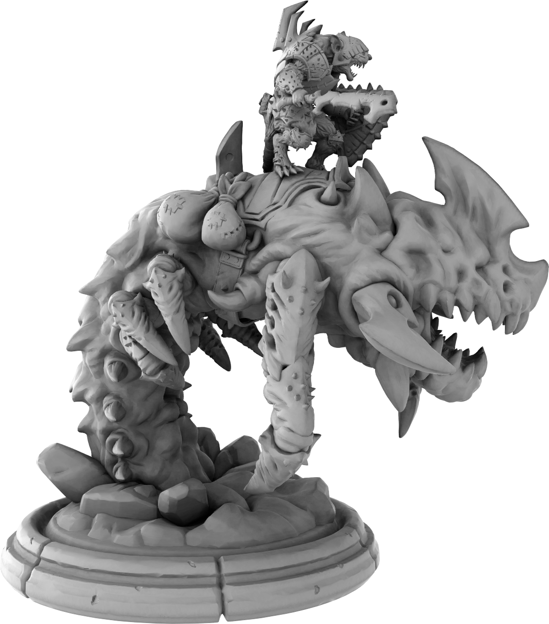Brayan Nafarrate - Rat w/Burrower #3 - DnD/TTRPG Figure/Miniature