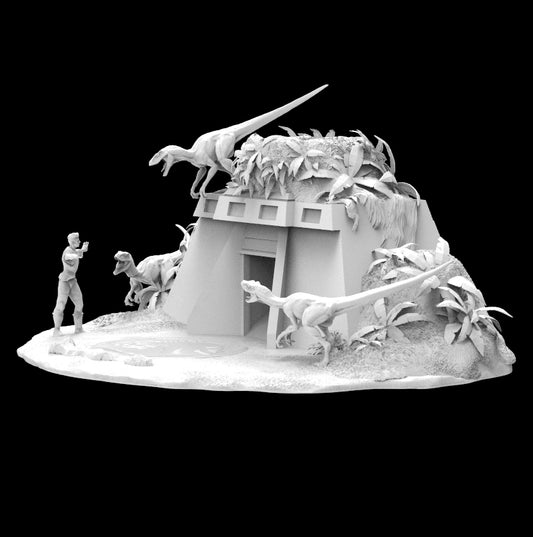 Possibly Cool Dice Tower - Dino Park - DnD/TTRPG/Roleplaying/Wargames