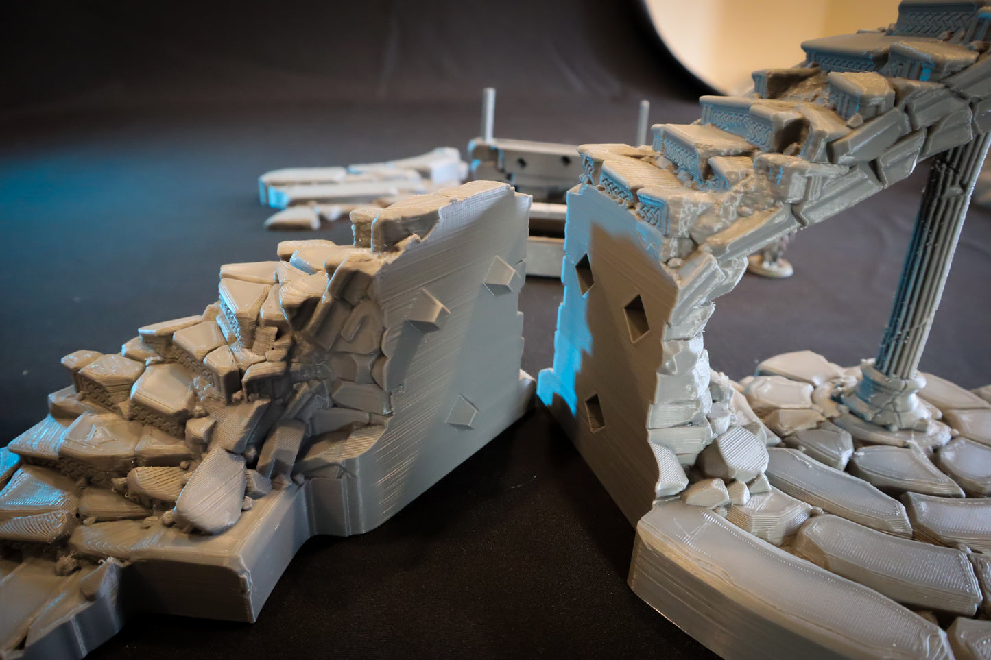 Calling Portals - Crumbling Stairs - Animated TTRPG/DnD/Pathfinder Terrain