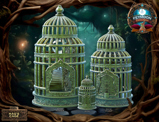 FatesEnd - Feymoon - Hag's Cage Dice Box- DnD/TTRPG/Roleplaying/Wargames