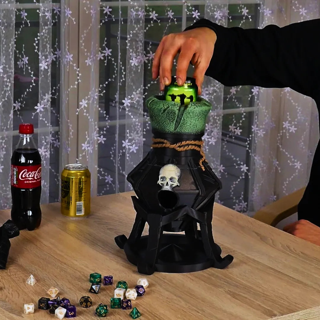 ASiA - Can/Snack Dice Tower - Posion Flash - DnD/TTRPG/Roleplaying/Wargames