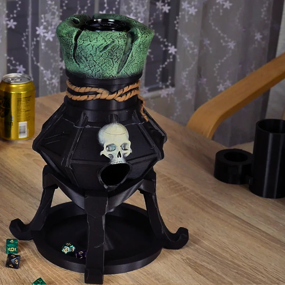 ASiA - Can/Snack Dice Tower - Posion Flash - DnD/TTRPG/Roleplaying/Wargames