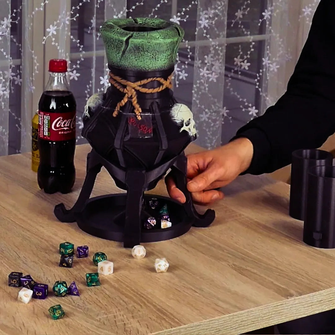 ASiA - Can/Snack Dice Tower - Posion Flash - DnD/TTRPG/Roleplaying/Wargames