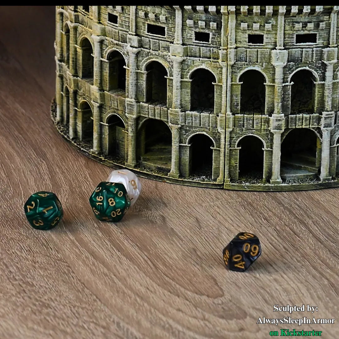 ASiA - Can/Snack Dice Tower - Bread & Circuses - DnD/TTRPG/Roleplaying/Wargames