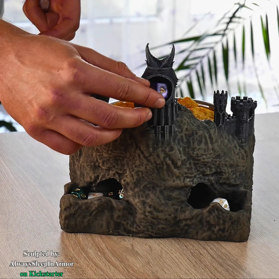 ASiA - Can/Snack Dice Tower - Dark Lord's Bowl - DnD/TTRPG/Roleplaying/Wargames