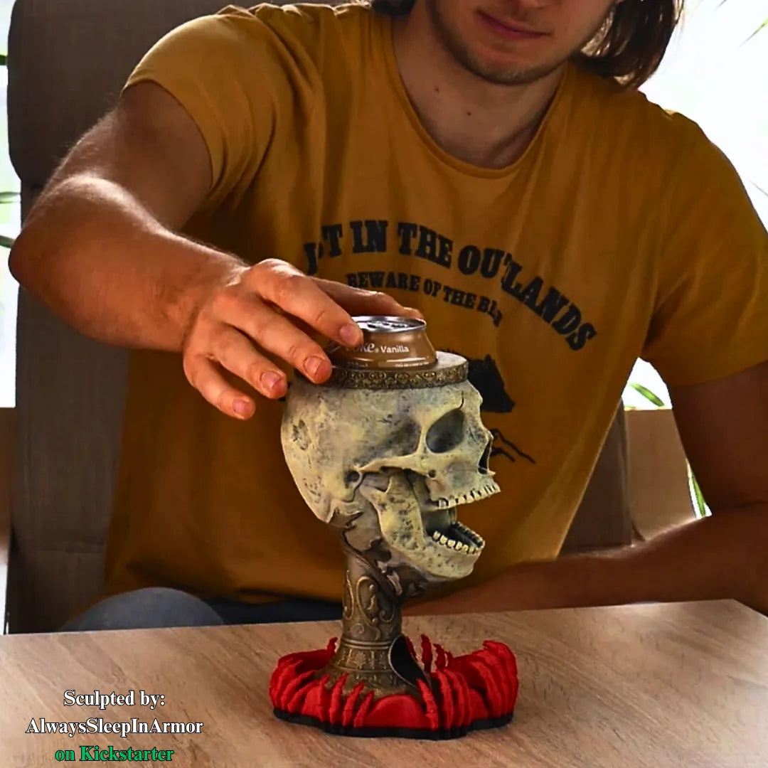 ASiA - Can/Snack Dice Tower - King's Skull - DnD/TTRPG/Roleplaying/Wargames