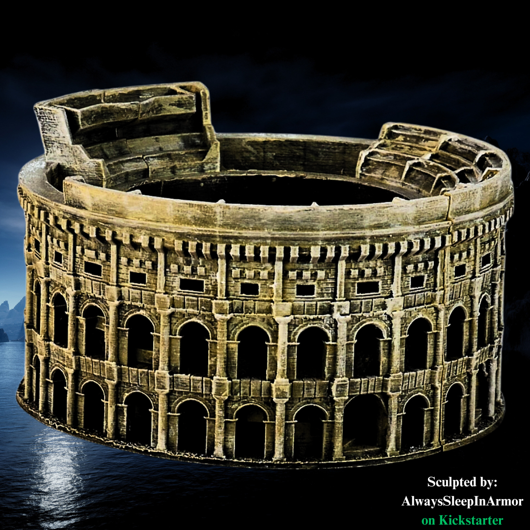 Always Sleep in Armor - Bread & Circuses Can & Snack Dice Towers - DnD/TTRPG - Helios3DPrinting