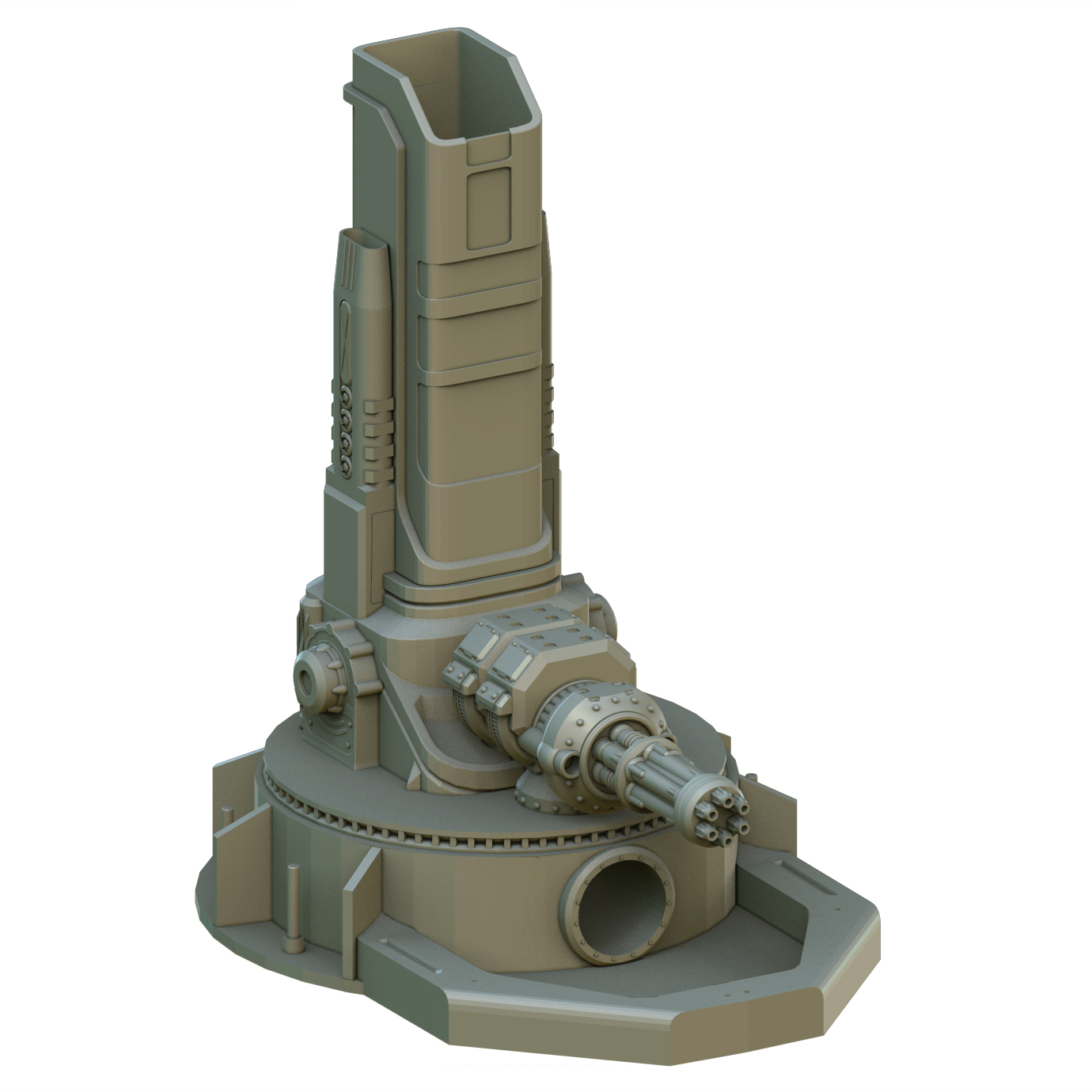 Crab Miniatures - Sci-Fi Dice Towers - Cannon - DnD/TTRPG/Roleplaying/Wargames