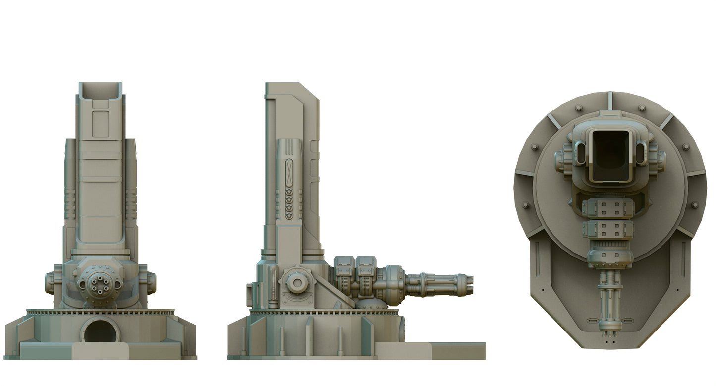 Crab Miniatures - Sci-Fi Dice Towers - Cannon - DnD/TTRPG/Roleplaying/Wargames