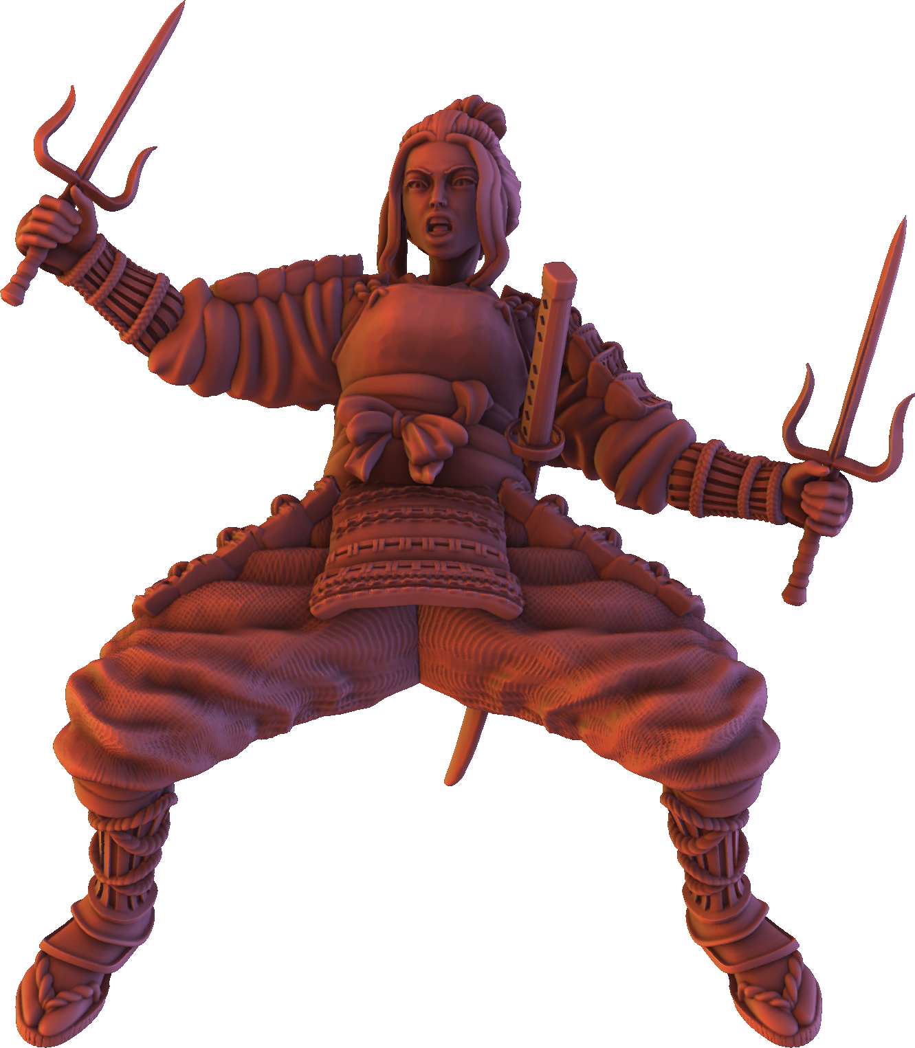 Forged Path - Tokugawa Bushido - Cavalry Sai - DnD/Pathfinder/TTRPG Figure